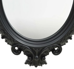 Καθρέφτης Τοίχου με Στιλ Castle Μαύρος 56 x 76 εκ. - Μαύρο