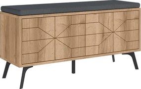 Παπουτσοθήκη Dune Megapap χρώμα sapphire oak 107x35x55εκ.