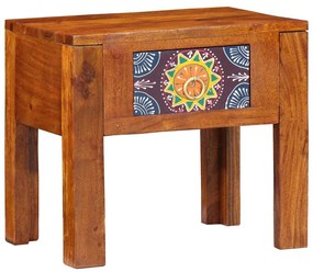 vidaXL Τραπεζάκι Πλευράς Καφέ 40 x 30 x 36 εκ. Μασίφ ξύλο ακακίας