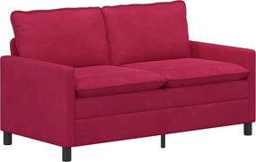vidaXL Σετ Καναπέ 2 pcs Κόκκινο Βελούδο