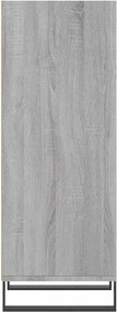 vidaXL Ντουλάπι Γκρι sonoma 34,5x32,5x90εκ. από Επεξεργασμένο Ξύλο