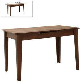 Τραπέζι Trendline Megapap επεκτεινόμενο καρυδί 120/150x70x75εκ. GP009-0274,3-GP009-0274,3-Καφέ GP009-0274,3