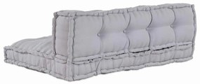 vidaXL Μαξιλάρι για καναπέ παλέτας 2 pcs Γκρι ύφασμα