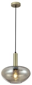 Κρεμαστό Φωτιστικό Οροφής Οβάλ E27 60W IP20 Zaron Sunlight-ZARON-V-CH-Χρυσό ZARON-V-CH