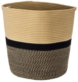 Καλάθι - Κασπώ Hydra 20204 35x38cm Beige-Black GloboStar Rope
