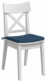 vidaXL Μαξιλάρια καθισμάτων 4 pcs Μπλε 40 x 40 x 3 cm ύφασμα