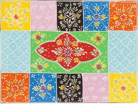 vidaXL Κομοδίνο με συρτάρι Πολύχρωμο 40 x 30 x 28 εκ