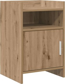 vidaXL Κομοδίνα Artisan Δρυς 40 x 36 x 60 εκ Επεξεργασμένο Ξύλο