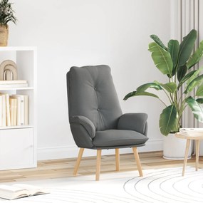 vidaXL Χαλαρωτική Πολυθρόνα Σκούρο Γκρι Υφασμα
