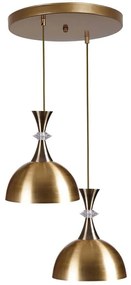 Φωτιστικό Οροφής 534LUN3869 Φ25x70cm 2xE27 40W Gold Opviq
