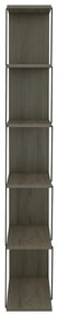 Βιβλιοθήκη Μίνι Tars Olive Grey Με Μαύρες Βέργες 65x22-24x146Υεκ.