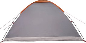 vidaXL Σκηνή Camping 6 ατόμων Γκρι και Πορτοκαλί