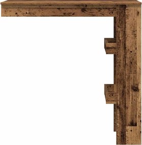 vidaXL Επιτοίχιος Μπαρ Τραπέζι Παλιό Ξύλο 102x45x103,5 cm