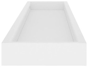 Ράφια Τοίχου με Εσοχή 4 τεμ. Λευκά 60 x 15 x 4 εκ. από MDF - Λευκό