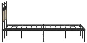 vidaXL Πλαίσιο Κρεβατιού Χωρ. Στρώμα Sonoma Δρυς 140x200εκ. Επ. Ξύλο