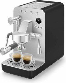 Καφετιέρα Εσπρέσο με Βραχίονα Smeg EMC02BLMEU Ματ μαύρο