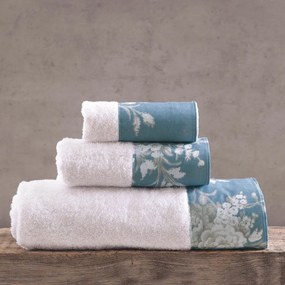 Πετσέτες Mathilde (Σετ 3τμχ) Blue Ρυθμός Towels Set 70x140cm 100% Βαμβάκι