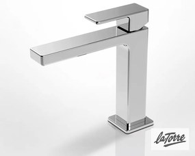 Μπαταρία Νιπτήρα με Αυτόματη Βαλβίδα Profili La Torre Chrome 45001-100