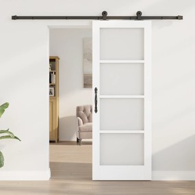 vidaXL Συρόμενη Πόρτα με Σετ Υλικών 'ORKDAL' Λευκή 73.5x198.5 εκ.