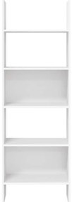 vidaXL Βιβλιοθήκη Λευκή 60 x 35 x 180 εκ. από Επεξ. Ξύλο