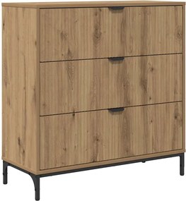 vidaXL Πλαϊνό γραφείο Artisan Oak 79,5 x 33 x 82 εκ Επεξεργασμένο ξύλο