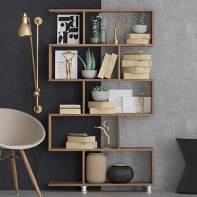 Βιβλιοθήκη Καρυδιά NILUFER 90x20x156