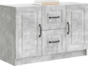 vidaXL Πλαϊνό γραφείο Γκρι Σκυροδέματος 89 x 34,5 x 57 εκ.