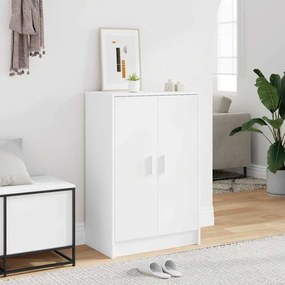 vidaXL Παπουτσοθήκη Λευκή 60 x 35 x 92 εκ. από Επεξ. Ξύλο
