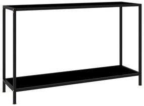 vidaXL Τραπέζι Κονσόλα Μαύρο 120 x 35 x 75 εκ. από Ψημένο Γυαλί
