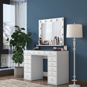 Τουαλέτα Μακιγιάζ Λευκό BRUFE 120x44.5x79.8