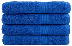 vidaXL Πετσέτες Σάουνας Premium SOLUND 4 τεμ. Μπλε 80x200 εκ. 600 γρ./μ²