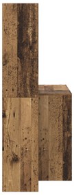 vidaXL Γραφείο Παλιό ξύλο 138.5 x 55 x 143 εκ Επεξεργασμένο ξύλο