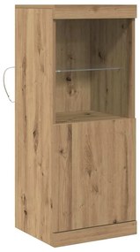 vidaXL Πλαϊνό γραφείο artisan δρυς 41 x 37 x 100 εκ Επεξεργασμένο ξύλο