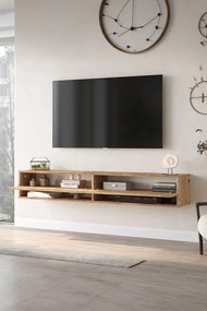Stewehome Έπιπλο τηλεόρασης με ράφι και ντουλάπι από πεύκο 180x31x30 cm