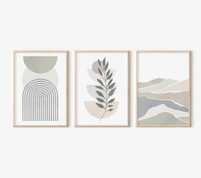 Πίνακας Werda pakoworld τρίπτυχος με ψηφιακή εκτύπωση και πλαίσιο 33x1.5x48εκ