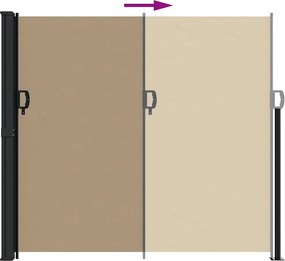 vidaXL Σκίαστρο Πλαϊνό Συρόμενο Taupe 180 x 300 εκ.