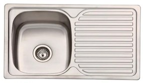 Eco Sink Νεροχύτης Ανοξείδωτος Με 1 Γούρνα Με Μαξιλάρι