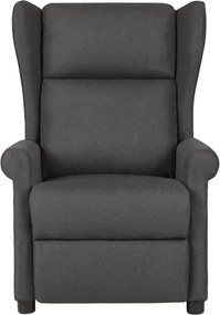 vidaXL Πολυθρόνα Ανακλινόμενη Σκούρο Γκρι Υφασμάτινη