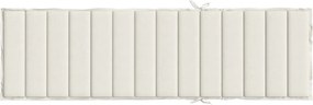 vidaXL Μαξιλάρι Ξαπλώστρας Κρεμ Μελανζέ 200x70x4 εκ. Ύφασμα