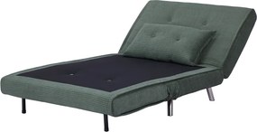 Πολυθρόνα κρεβάτι Nextdeco Berlin σκούρο πράσινο Υ92x100x91εκ.