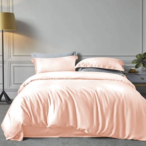 Σεντόνια King Size (Σετ) Rythmos Bamboo Salmon