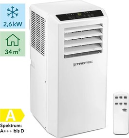 Trotec PAC 2610 S Φορητό Κλιματιστικό μόνο Ψύξης 9000 BTU 2600W