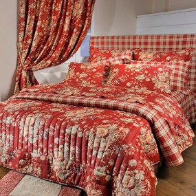 Παπλωματοθήκη ΣΧ.695 Σετ 2τμχ Red-Beige Down Town Μονό 175x245cm 100% Cotton Satin