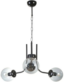 Φωτιστικό Οροφής Nevada 846STL5176 Φ65x70cm 3xE27 40W Black Opviq