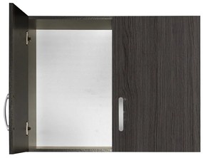 Πατάρι ντουλάπας Zelia  δίφυλλο wenge eo 79x42x60εκ