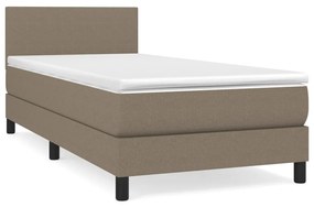 ΚΡΕΒΑΤΙ BOXSPRING ΜΕ ΣΤΡΩΜΑ TAUPE 80X200 ΕΚ. ΥΦΑΣΜΑΤΙΝΟ 3139853