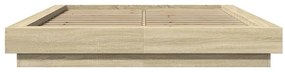 vidaXL Πλαίσιο Κρεβατιού Sonoma Δρυς 120x190 εκ. Επεξεργασμένο Ξύλο