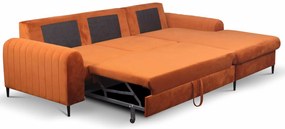 Γωνιακός καναπές Monte-Portokali-Deksia