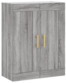 vidaXL Ντουλάπι Γκρι Sonoma 69,5 x 34 x 180 εκ. Επεξεργασμένο Ξύλο
