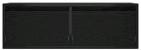 vidaXL Έπιπλο Τηλεόρασης με LED Μαύρη βελανιδιά 75x35,5x25 εκ.